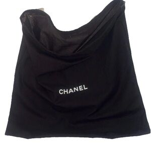 CHANEL Extra Large 24” x 24” Square Black  Drawstring Dust Bag New
